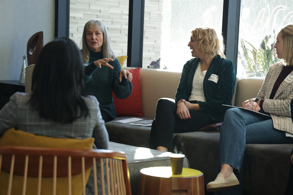 Dec 2024 Roundtable - attendees talking HR leaders talking